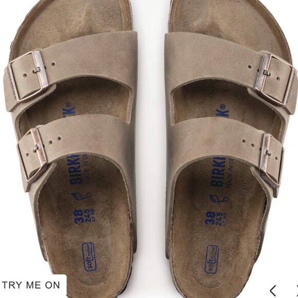 Birkenstock Arizona Soft Footbed Oiled Leather Tobacco Brown EU38 US 7-7.5 - Picture 8 of 8